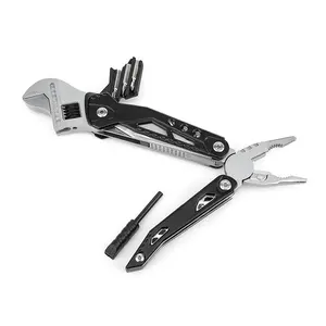 13-in-1 Camping Tools Adjustable Wrench Multi Tool Spanner Stainless Steel Plier Multi Tool With Fire Stick For Outdoor
