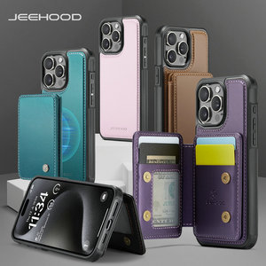 三星S24 iPhone 16 15 14 13 12 11 7 <span class=keywords><strong>8</strong></span> Plus SE 3 2合1可拆卸磁性射频识别保护钱包外壳 - Product Image 6