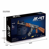 Jouet en plastique pistolet garçon AK47 éducatif Sniper jouet pour enfants blocs de construction ensemble unisexe militaire arme Construction jouet