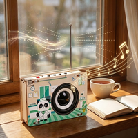 Nouveau kit d'assemblage de radio en bois créatif pour l'éducation STEM, jouets éducatifs pour enfants, apprentissage des enfants