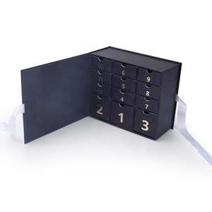 <span class=keywords><strong>Calendrier</strong></span> de l'Avent Érotique Tissu à Remplir Soi-Même Boîte Cadeau de Fête Numéros de <span class=keywords><strong>Calendrier</strong></span> Face Football Pliable - Product Image 1