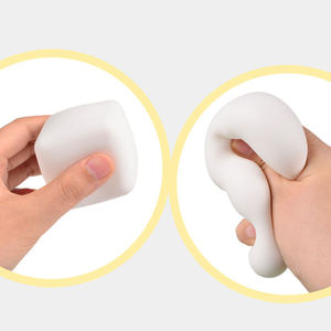 5.5cm Silicone Tofu Slow Rebound Squishy Anti-Stress Decompression Squeeze Toy for 5 to 7 Years and Adults - Product Image 2