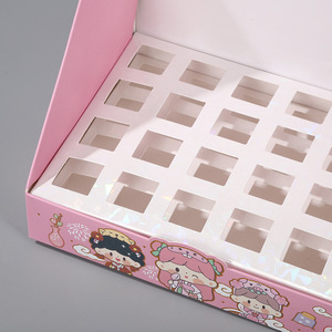 Có thể tái chế tùy chỉnh in bảng Pop hiển thị đứng phim hoạt hình bút văn phòng phẩm bao bì truy cập các tông hiển thị hộp với chèn - Product Image 5