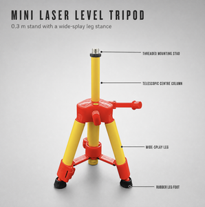 Mini trépied pour niveau <span class=keywords><strong>laser</strong></span>, hauteur réglable 0,3 m, trépied court télescopique pour nivellement de sol, qualité industrielle, <span class=keywords><strong>support</strong></span> OEM - Product Image 3