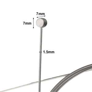 2.5m Brake Inner <b>Wire</b> 7x7 1.5mm Thick <b>Electric</b> Scooter Brake Line Inner Core 2.5m Scooter Steel Brake Cable Core With 7x7 Head - Product Image 2