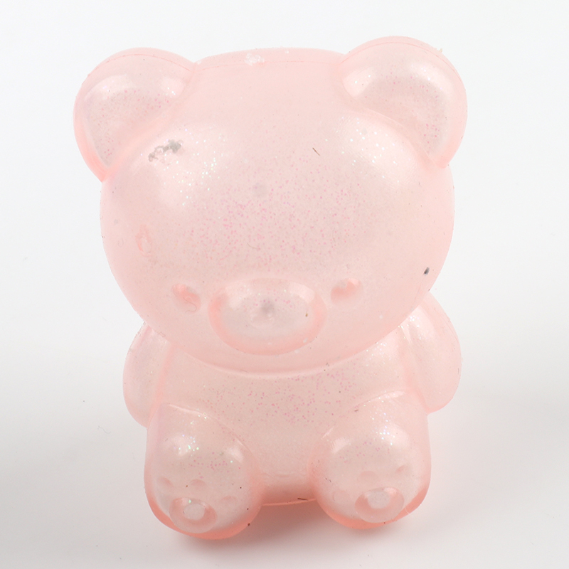 Squishy Bear Fidget Toys – Set De 4 Ours En Paillettes, Jouet Sensoriel Extensible Anti-stress, Couleurs Variées – Idéal Pour Enfants Et Ados