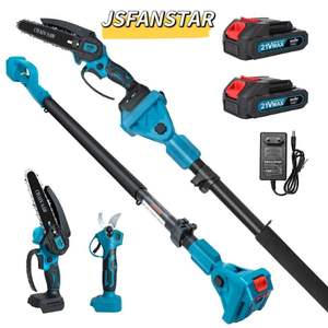 เลื่อยโซ่ไฟฟ้าแบบมืออาชีพ ราคาประหยัด พร้อมขาตั้งและด้ามจับสำหรับตัดไม้ - Product Image 2