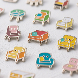 เข็มกลัดโลโก้สั่งทำ ของขวัญส่งเสริมการขาย ป้ายติดเสื้อ แม่เหล็ก โลหะ ผู้ผลิต เข็มกลัดเคลือบแข็งแบบกำหนดเอง - Product Image 2