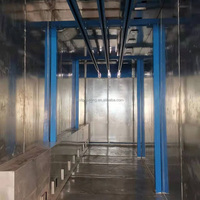 Fabricant métal industriel top rail système de convoyeur usine de revêtement en poudre manuel poudre revêtement ligne