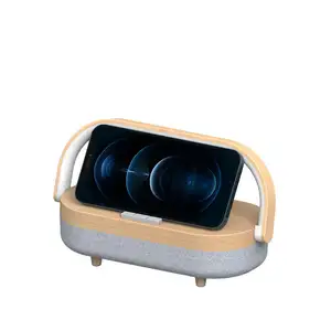 2023 neues Produkt tragbarer kabelloser Lade lautsprecher Bluetooth-Musik projektor Nachtlicht mit BT-Lautsprecher