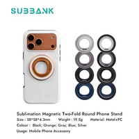 Support de téléphone rotatif Subbank en alliage métallique pour sublimation, support Magsat pour impression personnalisée DIY, vente en gros