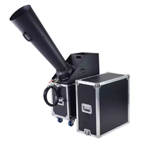 JINXIN Big Machine CO2 Confetti Blower Machine & Cannon DMX/Manuel, Construction Métallique Noire 200W pour Effets Spéciaux
