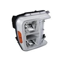 Nouvel ensemble de phares pour F250 F350 Super Duty 2023-2024, boîtier chromé, lentille transparente, paire, 12V