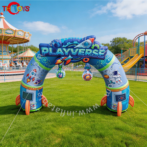 Opblaasbare boog voor buitenreclame, op maat gemaakte ruimtethema ruimteschip van nylon, 5m gigantisch - Product Image 4