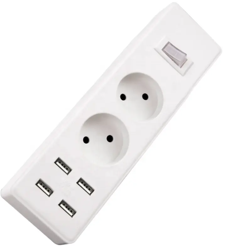 Europese Franse Russische Standaard 2P + T 2P Socket 1.5M 3M 5M 10M Met usb Verlengkabel 3Way 4Way 5WAY 6Way Goede Kwaliteit