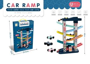 Piste de glisse en plastique pour enfants rampe de voiture piste de course jouets ensemble pour filles garçons meilleur cadeau bébé <span class=keywords><strong>Parking</strong></span> - Product Image 3