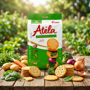 228g Galletas Vegetales Redondas Crujientes Atela con Patata, Zanahoria, Espinaca, Brócoli y Cebolla en Bolsa - Product Image 2