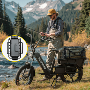 Nouveau Vélo Cargo 2025 Charge Utile 200 kg Moteur 750W, Batterie Lithium 48V, Écran LCD, Port de Charge USB, Réflecteurs Arrière - Product Image 3