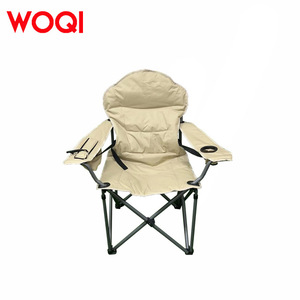 Chaise pliante en tissu Oxford Woqi, cadre en aluminium, imperméable, portable, pour jardin et camping, couleur laiteuse, 60x60x110 - Product Image 5