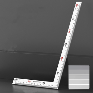 <span class=keywords><strong>Righello</strong></span> ad Angolo Retto in Acciaio Inox di Alta Precisione, Graduato su Entrambi i Lati, per Edilizia - Product Image 3