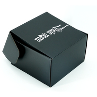 Boîte d'emballage en carton ondulé avec impression de logo personnalisé de luxe, boîte à courrier noire, boîte cadeau, boîte de parfum, boîte d'expédition en carton pour le commerce