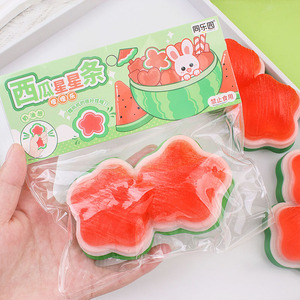Nouveau Jouet Squishy Fruits d'Été en TPR Écologique, Mignons Squishies Pastèque et Étoile pour Enfants de 5 à 7 Ans, Anti-Stress - Product Image 6