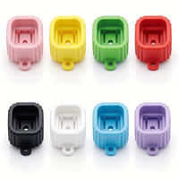 Personalized Logo Printing Plastic Cartoon Silent Keyboard Clicker Customized Keycap Hand Decompression Bag Charm Keychain