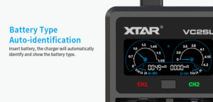 XTAR VC2SL AAAA/AAA/AA/A/SC/C/D Nimh Li-Ionen-Lithium Ladegerät Typ C - Product Image 4