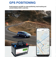Batterie de démarrage automobile LiFePO4 OEM 12V 110Ah H9/LN6-L 1408Wh 1200CCA avec BMS intelligent, application BT, GPS et démarrage d'urgence pour voiture et camion