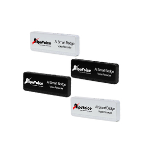 Badge enregistreur WiFi de bureau avec sauvegarde audio longue durée, enregistreur de badge WiFi longue durée pour les opérations commerciales - Product Image 1