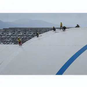 공장 콘센트 부식 방지 안전 공간 프레임 연결 아치형 지붕 석탄 저장 창고