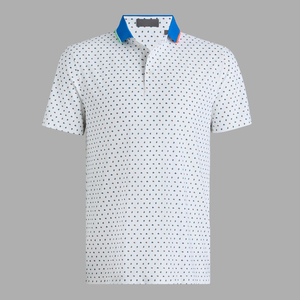 Luxe Dry Slim Fit Broderie 85% Polyester 15% Spandex Dot Partout Imprimé Sublimation Camisa Tipo Polo Golf Chemises Logo Personnalisé - Product Image 6