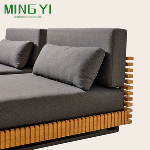 Set di Divani <span class=keywords><strong>da</strong></span> Giardino a Forma di L <span class=keywords><strong>in</strong></span> <span class=keywords><strong>Vimini</strong></span> Resistente alle Intemperie, <span class=keywords><strong>Mobili</strong></span> per Esterni di Alta Qualità per Hotel - Product Image 2