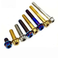 Vis à tête Torx à embase en alliage de titane TC4, anodisée couleur, à plusieurs dents, sur mesure pour moto, automobile, course, fixation