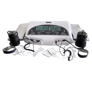 Cinturones adelgazantes de doble electrodo TENS con temperatura ajustable, máquina de spa celular desintoxicante, limpiador iónico y masajeador de pies para metales pesados - Product Image 1