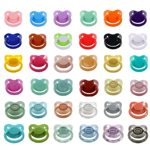 34 Colors Of Bulk Adult Baby Pacifier Mix Color ABDL Pacifier Dummy With Adult Nipple