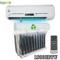 Climatisation solaire hybride à économie d'énergie avec tubes sous vide évacués 9000BTU à 24000BTU