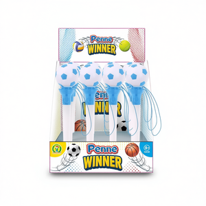 Bolígrafo de juguete Penne Winner blanco y azul de 18 cm para niños, herramienta de escritura con temática deportiva - Product Image 1