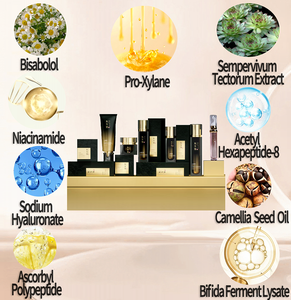 Set di Cura della Pelle Naturale alla Camelia con Marchio Privato, Idratante per il Viso con Acido Ialuronico, Vitamina C e Niacinamide Organica - Product Image 5