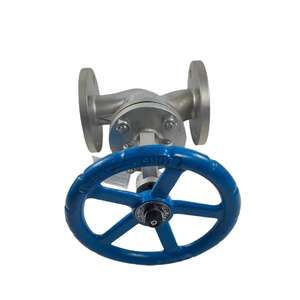 Шаровой кран класса 2500, бронзовый, 1/4, 3-ходовой, латунный, с сильфоном, фланец DN40 x фланец DN50, железный DN150, PN16, игольчатый, для пара, OEM - Product Image 3