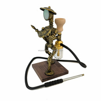 Nouveau robo shisha iron man narguilé bar club unique chicha narguilé pipes à fumer en métal