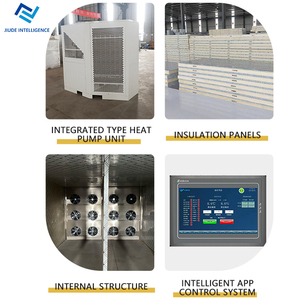 Công Nghiệp Quy Mô Lớn 500-2000Kg Trái Cây Và Rau Máy Sấy Hiệu Quả Cao Bơm Nhiệt PLC Cho Hành Tây Khô Xoài Máy Sấy Máy - Product Image 3