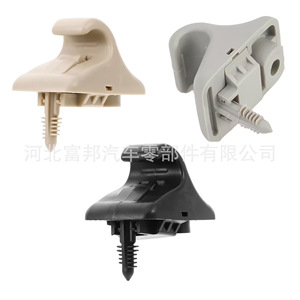 Clips de Fijación para Visera de Sol Hyundai 852353X00TX, Negros, de Nylon, Instalación con Tornillos, Montaje en el Techo - Product Image 4