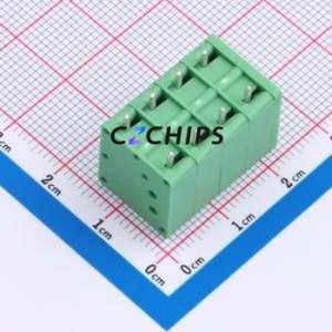 MX205V-5.0-04P-GN01-Cu-A Spring Terminal Block Through hole Component (THT),P=5mm Connector 1x4P 5mm Green Through Hole - Product Image 2