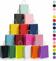Sacs en papier à emporter pour cadeaux, aliments et vêtements, sacs d'emballage en papier personnalisés imprimés avec poignée