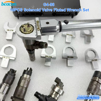 G4-98 Lot de 10 clés cannelées pour électrovannes, kit de démontage d'injecteurs diesel Common Rail, clé dynamométrique