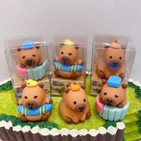 Kawaii école papeterie accessoires mignon enfants en caoutchouc mignon kawaii gommes expression ours oiseau Capybara gomme pour enfants