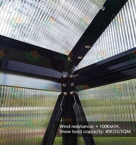 Eco-Friendly PRO SÉRIE EDIFÍCIOS DE JARDIM PRO SÉRIE GP935 6MM PC + 4MM PAINEL DE VIDRO ESTUFA - Product Image 4
