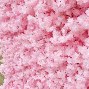 Pink and White <b>Artificial</b> <b>Flower</b> Background <b>Walls</b> for Wedding and Birthday Fake Blossom Background <b>Wall</b> Party Decorations - Product Image 4