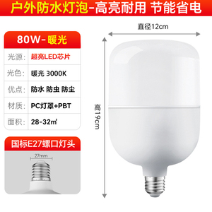 Ampoule LED G25 en aluminium, source lumineuse SMD 6000K lumière du jour, IRC 90, tension d'entrée CA 85-265V, éclairage mural extérieur - Product Image 4